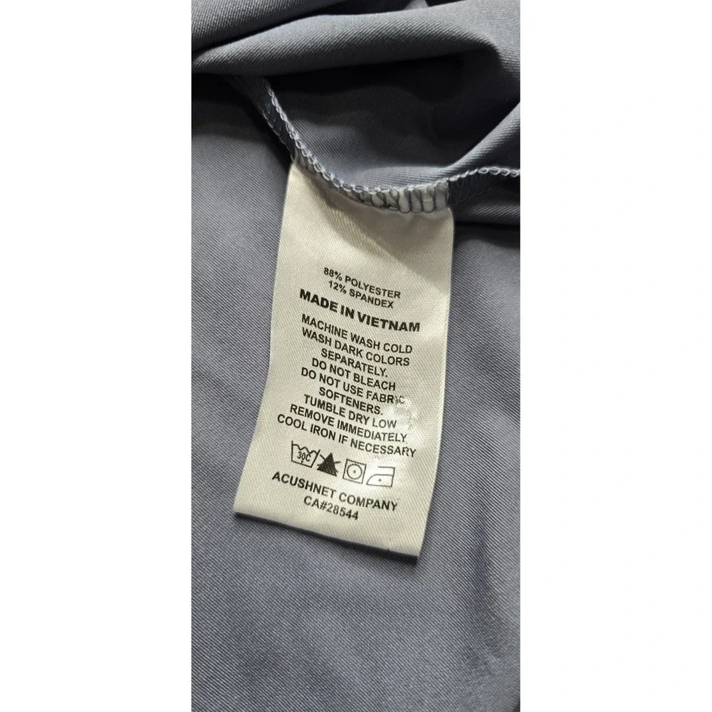 FJ Footjoy Performance Golf Shirt Push Play Gray All Over Print Mens Size L